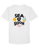 Sea You Soon Tricou mânecă scurtă guler larg Bărbat Skater