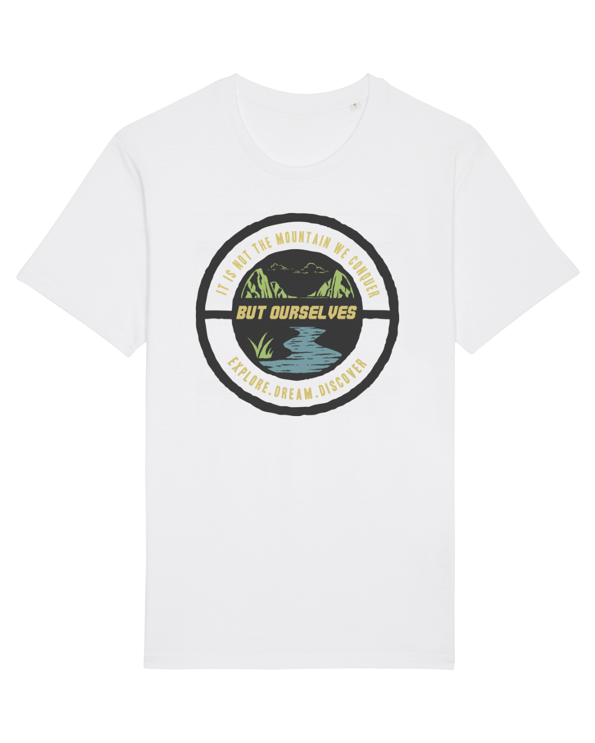 Tricou mânecă scurtă Unisex Rocker White