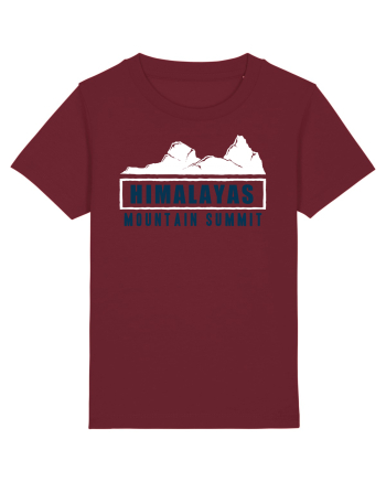 Himalayas Mountain Summit Burgundy