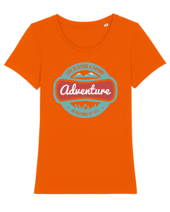 Life Is Adventure Bright Orange