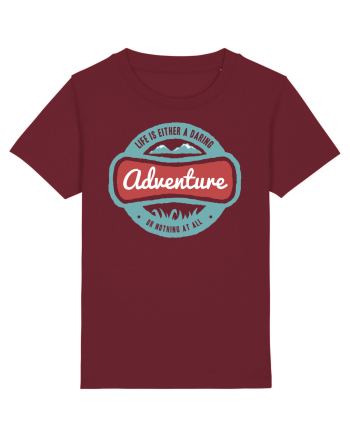 Life Is Adventure Burgundy