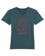 Take me To the Mountains Tricou mânecă scurtă guler V Bărbat Presenter