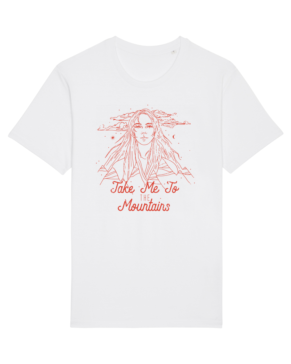 Tricou mânecă scurtă Unisex Rocker White
