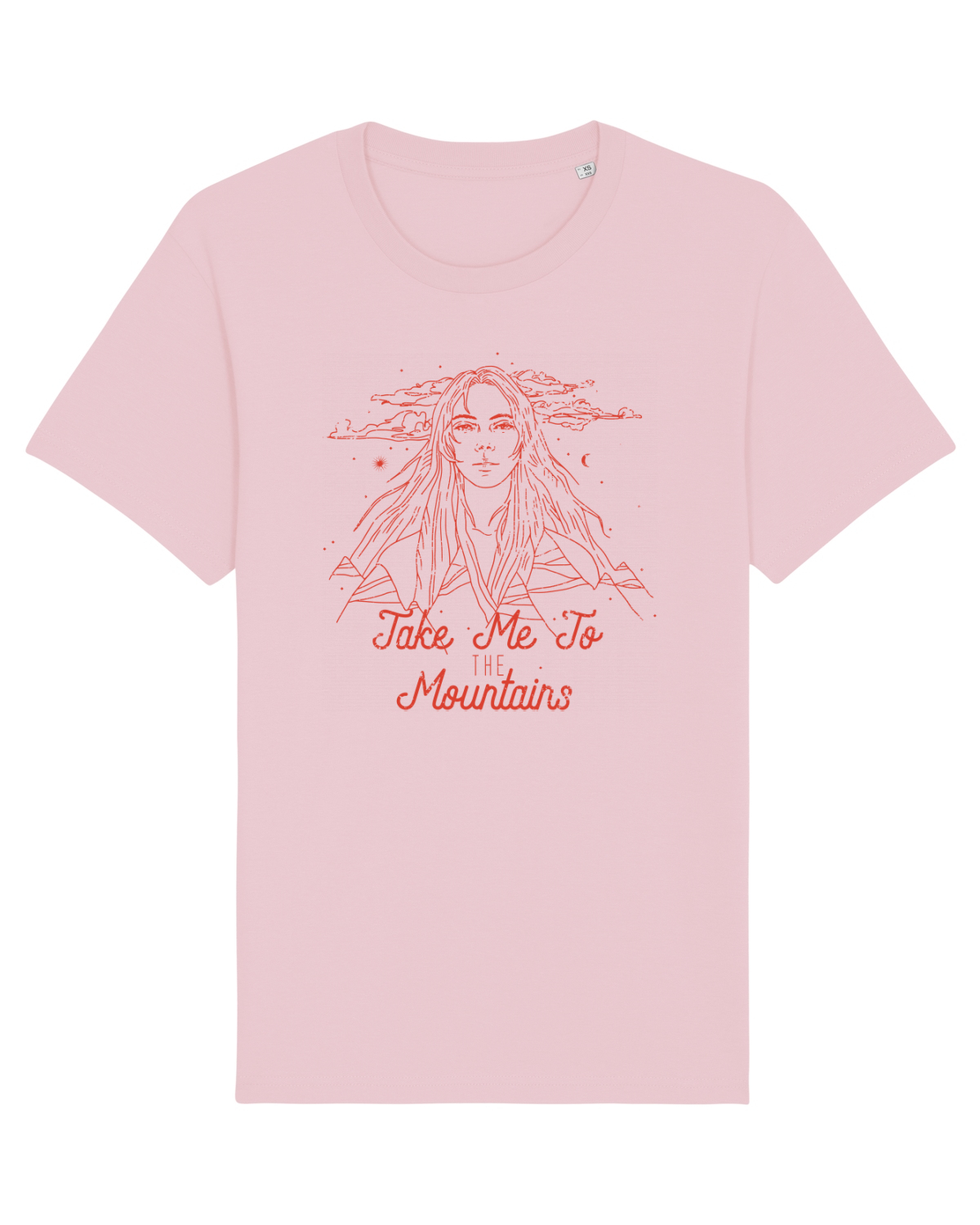 Tricou mânecă scurtă Unisex Rocker Cotton Pink