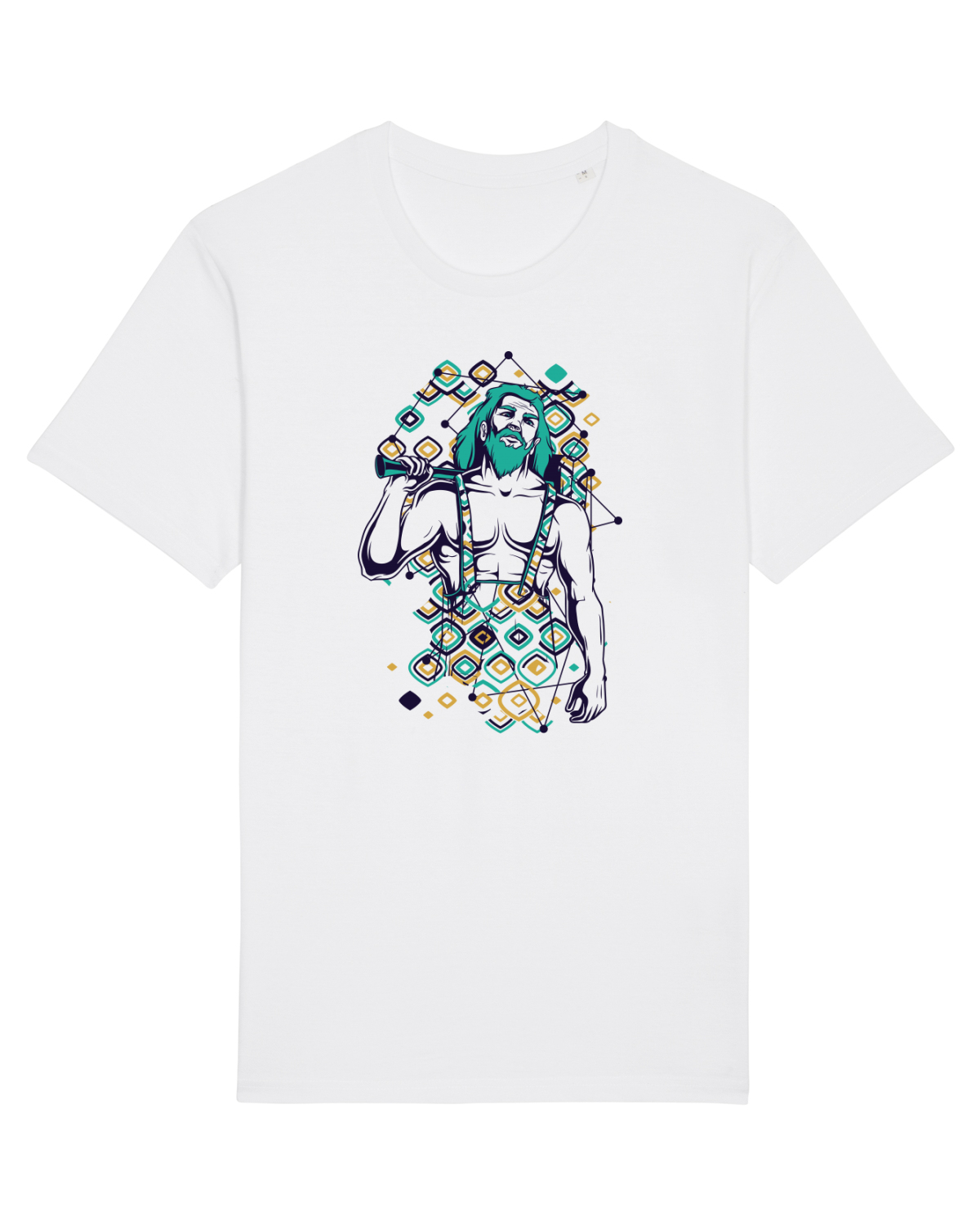 Tricou mânecă scurtă Unisex Rocker White