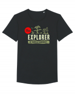 Rainforest Explorer Tricou mânecă scurtă guler larg Bărbat Skater