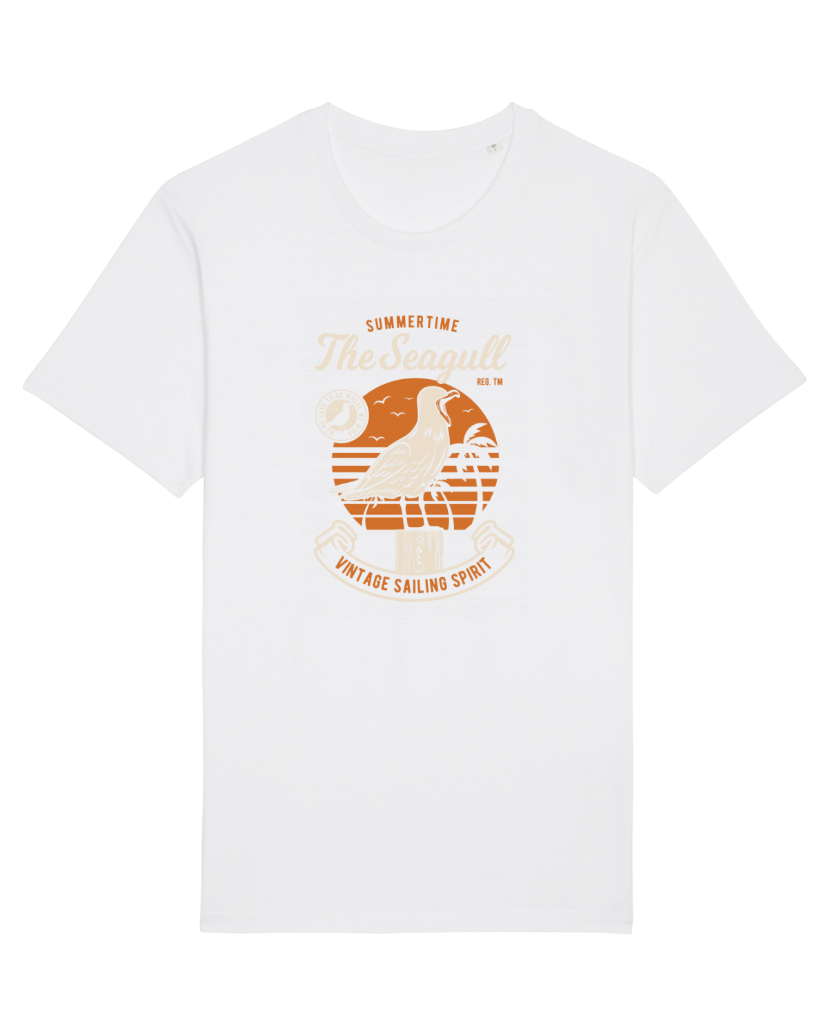 Tricou mânecă scurtă Unisex Rocker White