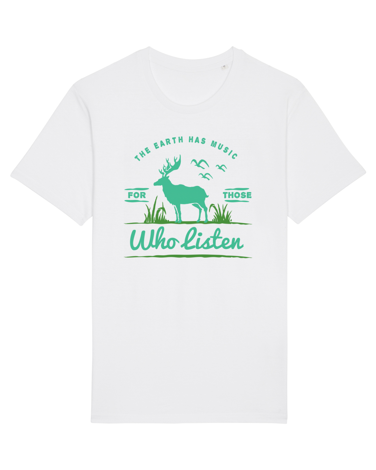Tricou mânecă scurtă Unisex Rocker White