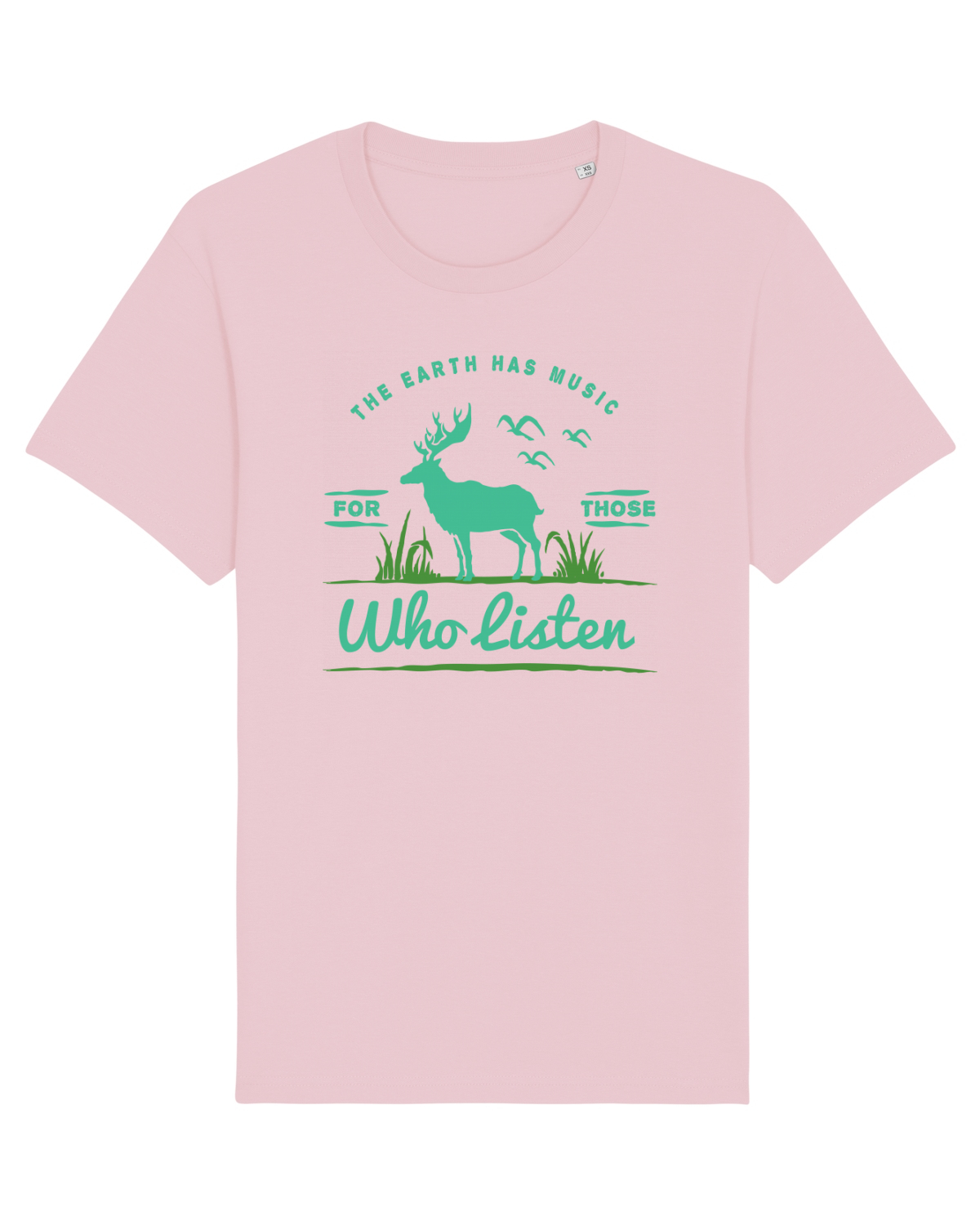 Tricou mânecă scurtă Unisex Rocker Cotton Pink