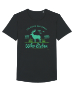 Earth Music Green Tricou mânecă scurtă guler larg Bărbat Skater