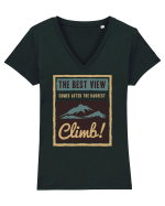 Earth Music Green Tricou mânecă scurtă guler V Damă Evoker