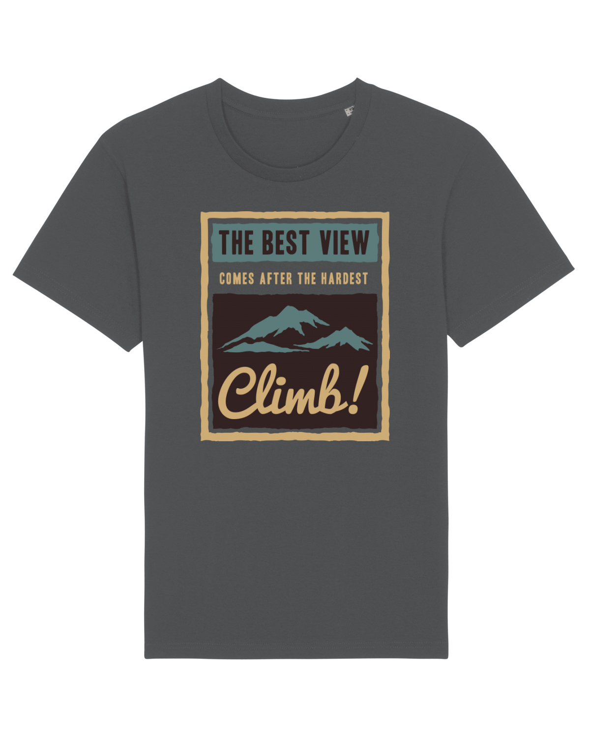 Tricou mânecă scurtă Unisex Rocker Anthracite