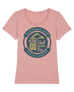The mountain is Calling Tricou mânecă scurtă guler larg fitted Damă Expresser
