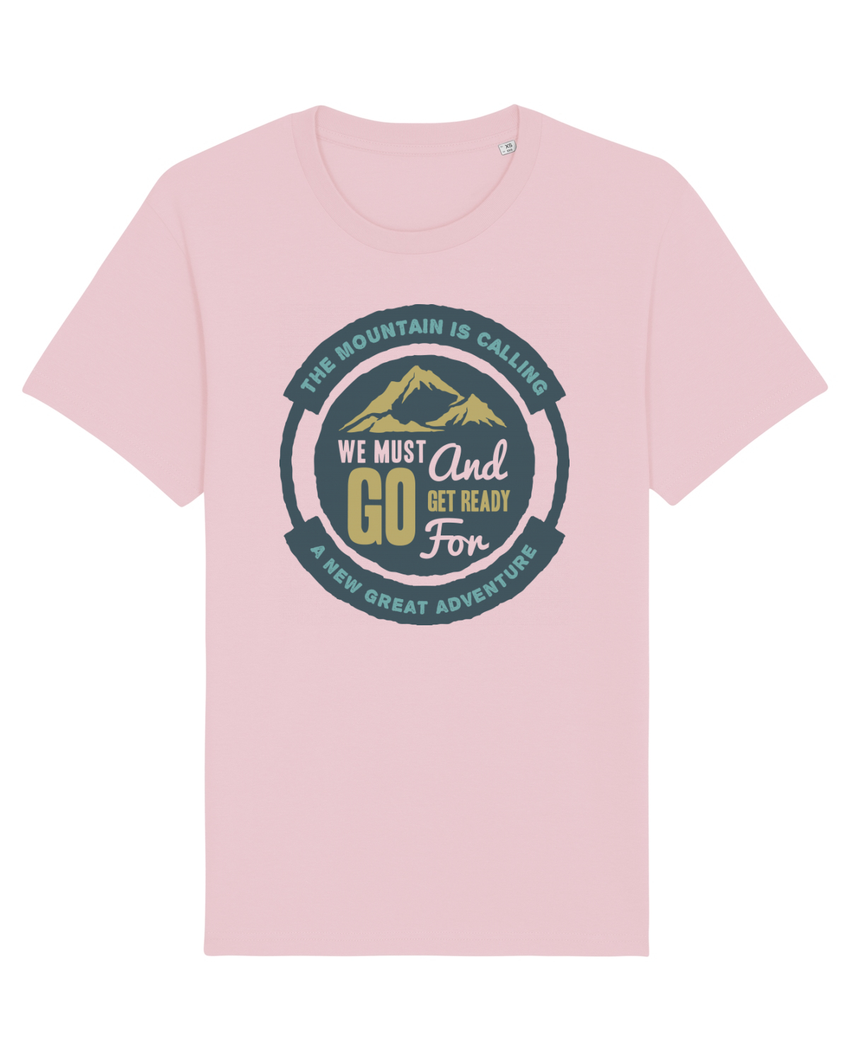 Tricou mânecă scurtă Unisex Rocker Cotton Pink