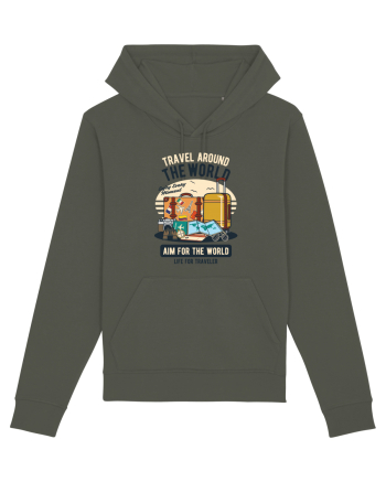 Travel Around the World Khaki