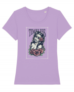 Timeless Trandafiri Tattoo Tricou mânecă scurtă guler larg fitted Damă Expresser