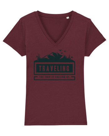 The Trip is Calling us Burgundy