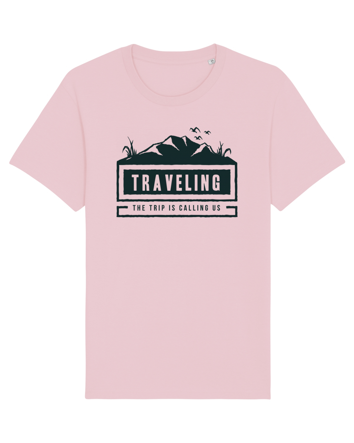 Tricou mânecă scurtă Unisex Rocker Cotton Pink