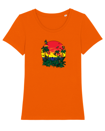 Butterfly Island Retro Bright Orange
