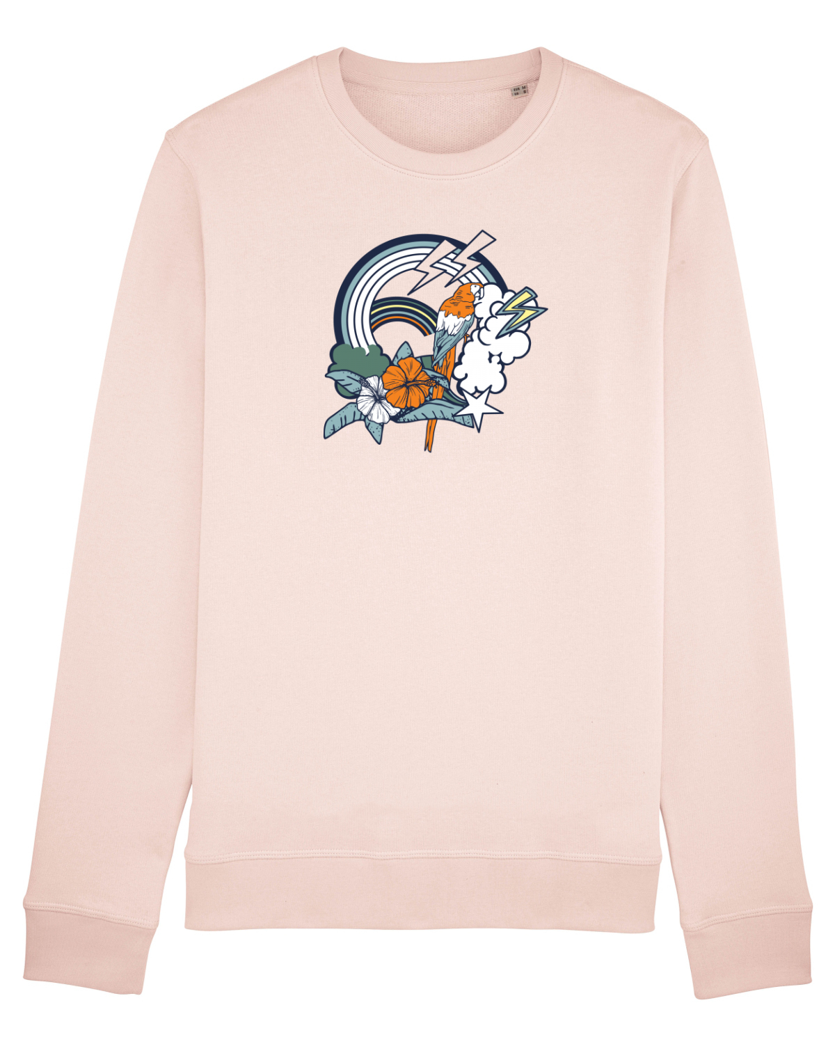 Bluză mânecă lungă Unisex Rise Candy Pink