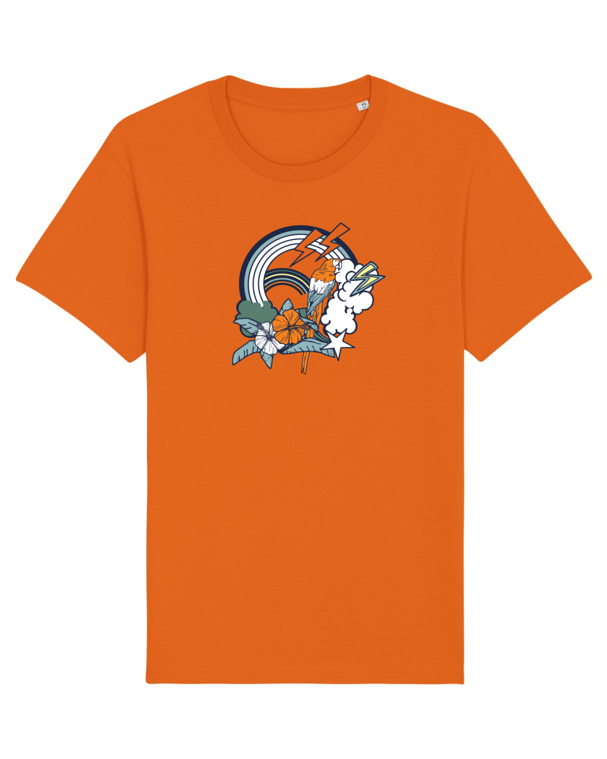 Tricou mânecă scurtă Unisex Rocker Bright Orange