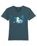 Blue Island Blitz Tricou mânecă scurtă guler V Bărbat Presenter