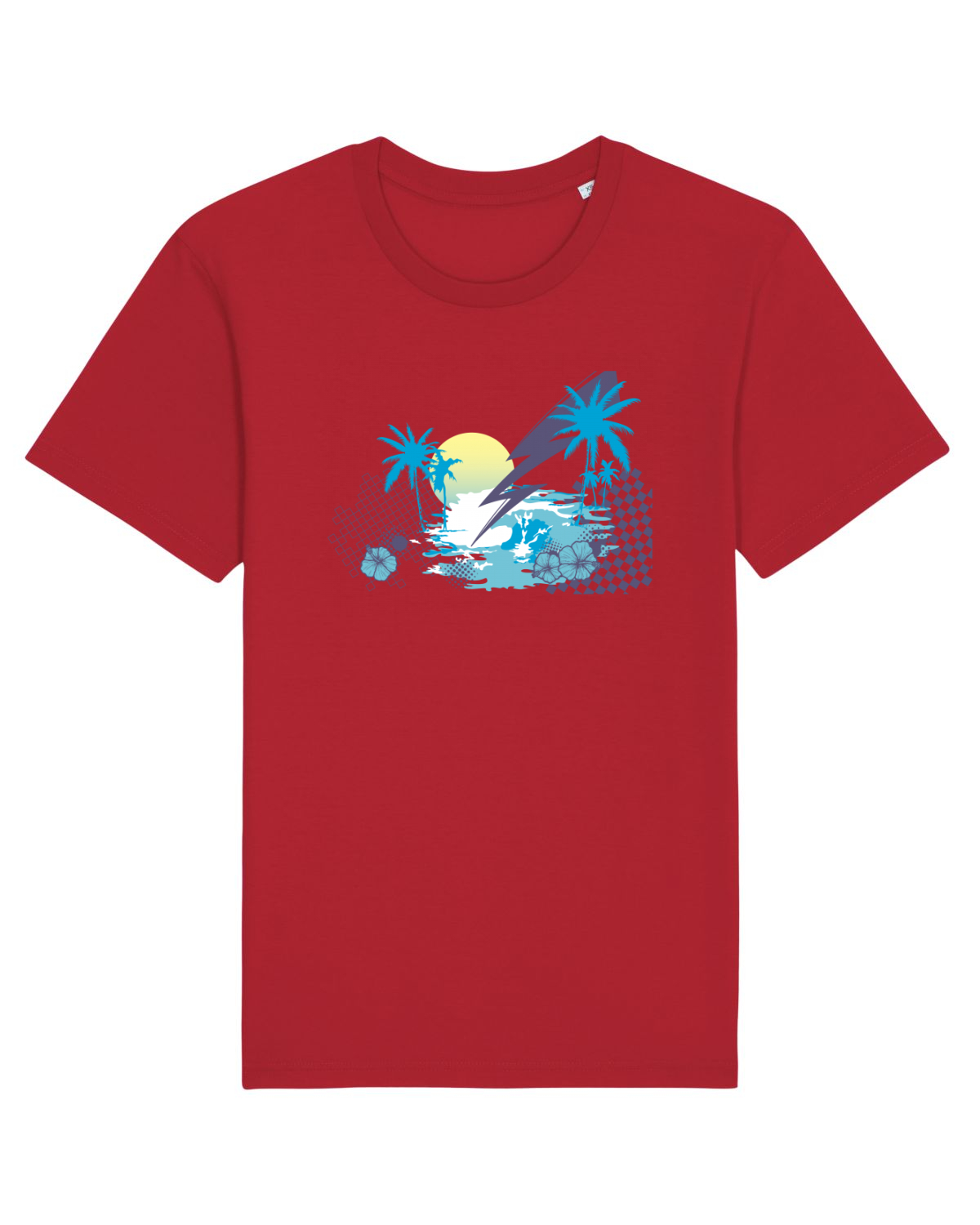 Tricou mânecă scurtă Unisex Rocker Red