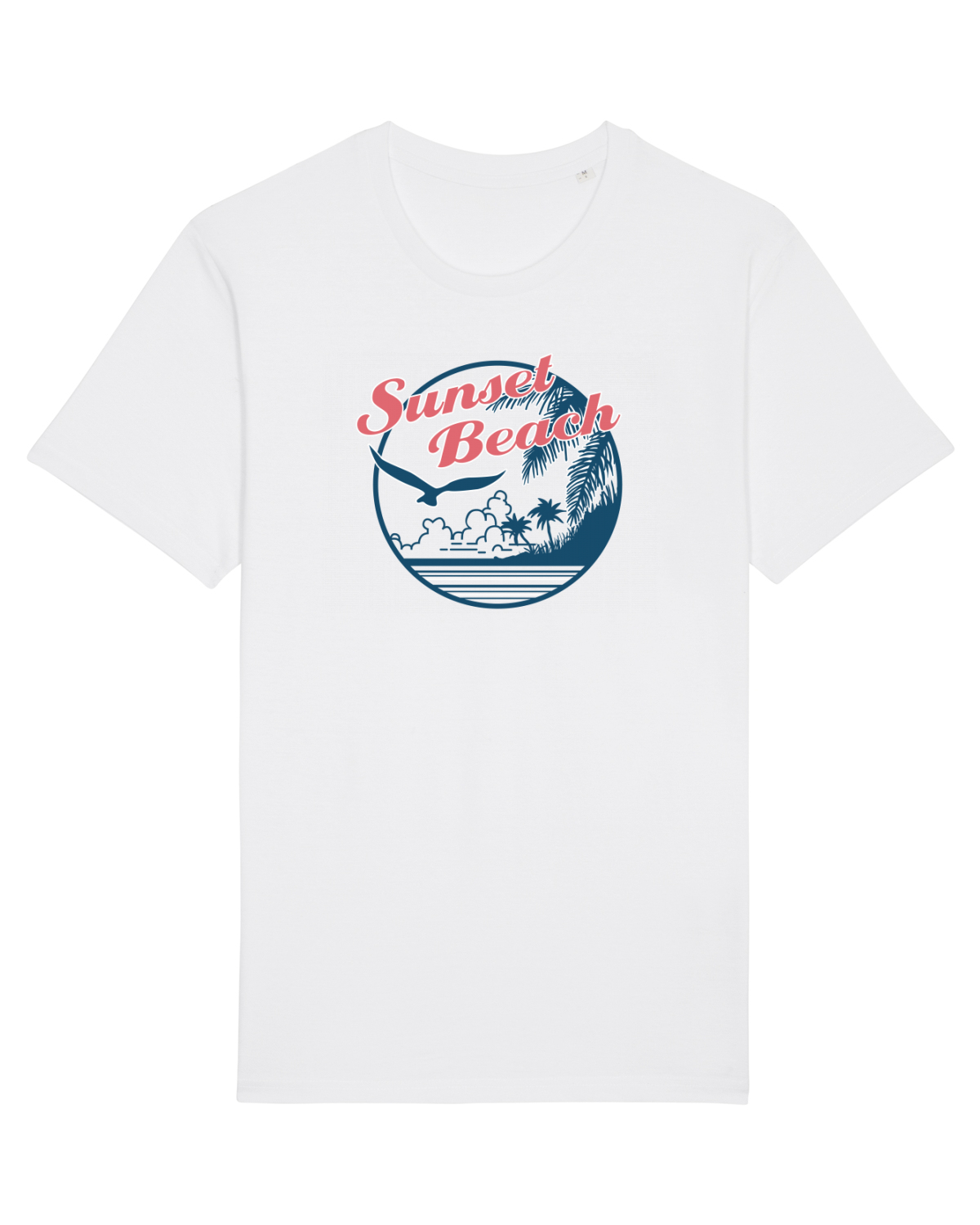 Tricou mânecă scurtă Unisex Rocker White