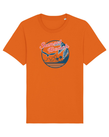 Sunset Beach Eagle Bright Orange