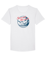Sunset Beach Eagle Tricou mânecă scurtă guler larg Bărbat Skater