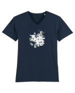 Hollywood Island Hibiscus Tricou mânecă scurtă guler V Bărbat Presenter