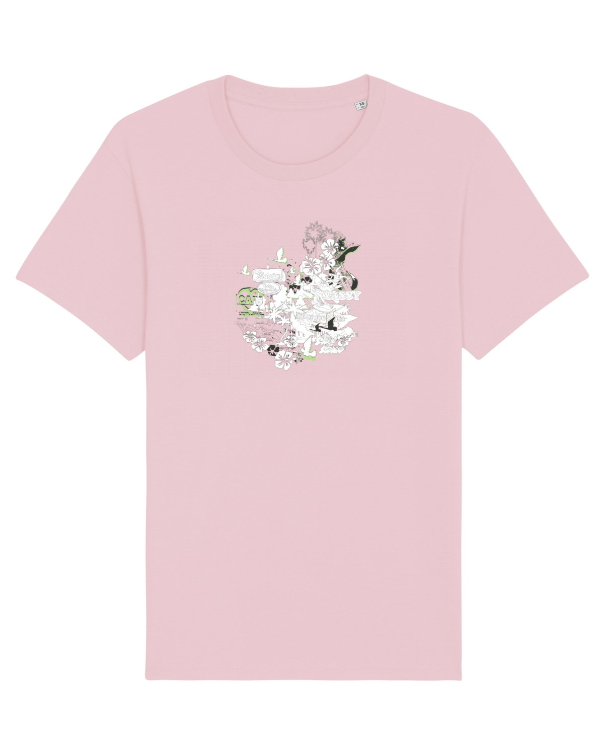 Tricou mânecă scurtă Unisex Rocker Cotton Pink
