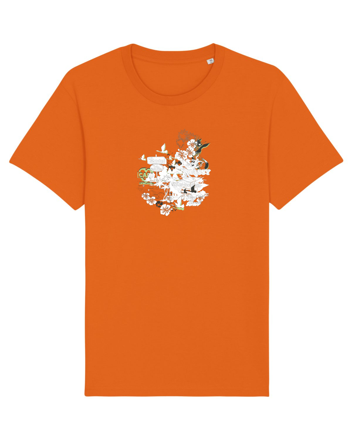 Tricou mânecă scurtă Unisex Rocker Bright Orange