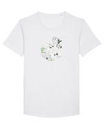 Hollywood Island Hibiscus Tricou mânecă scurtă guler larg Bărbat Skater
