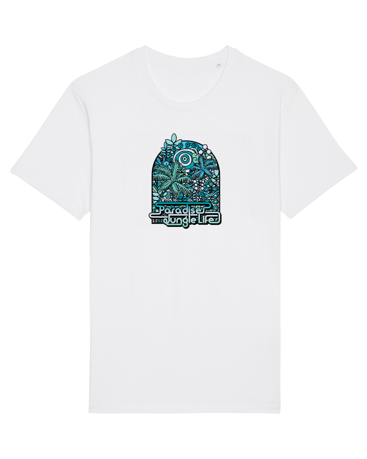 Tricou mânecă scurtă Unisex Rocker White