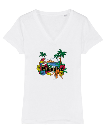 Paradise Island Parot White
