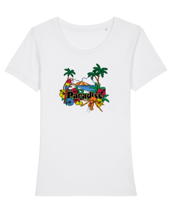 Paradise Island Parot White