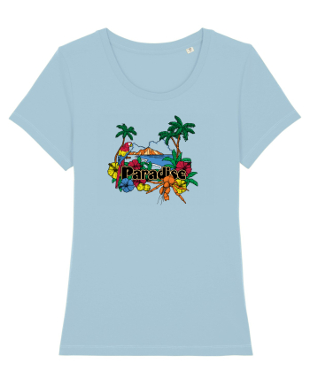 Paradise Island Parot Sky Blue