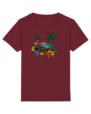 Paradise Island Parot Burgundy