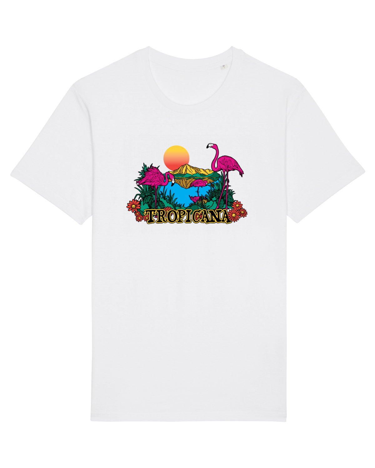 Tricou mânecă scurtă Unisex Rocker White