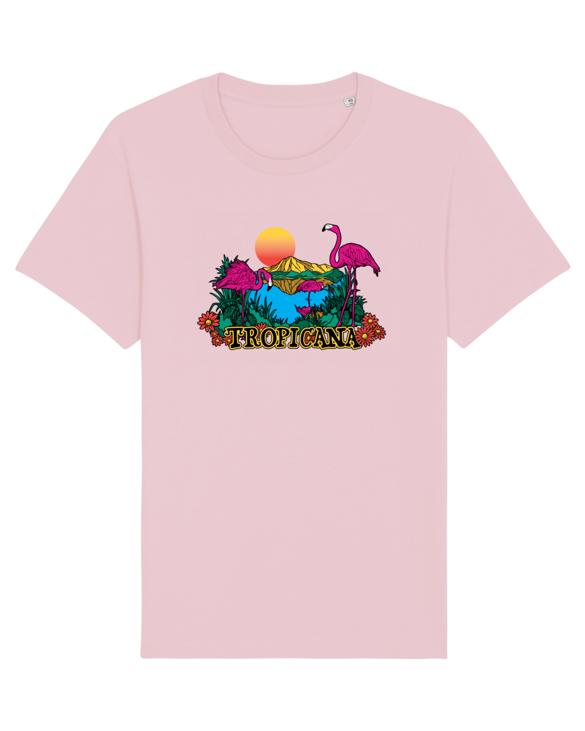 Tricou mânecă scurtă Unisex Rocker Cotton Pink