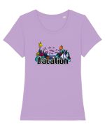 Vacation Fish Ocean Tricou mânecă scurtă guler larg fitted Damă Expresser