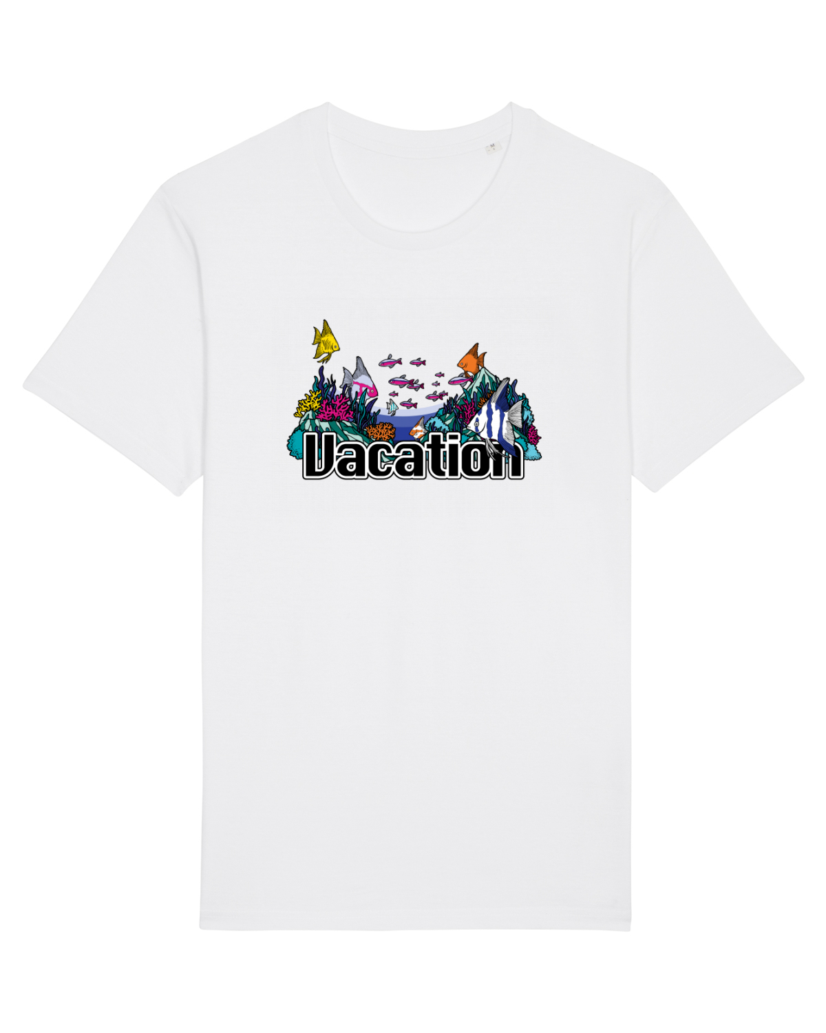 Tricou mânecă scurtă Unisex Rocker White
