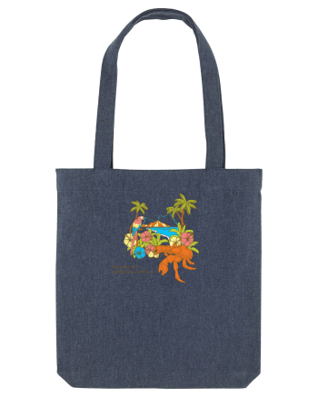 Island Crab Parrot Retro Midnight Blue