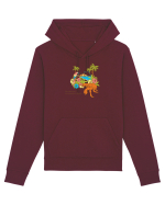 Island Crab Parrot Retro Hanorac Unisex Drummer