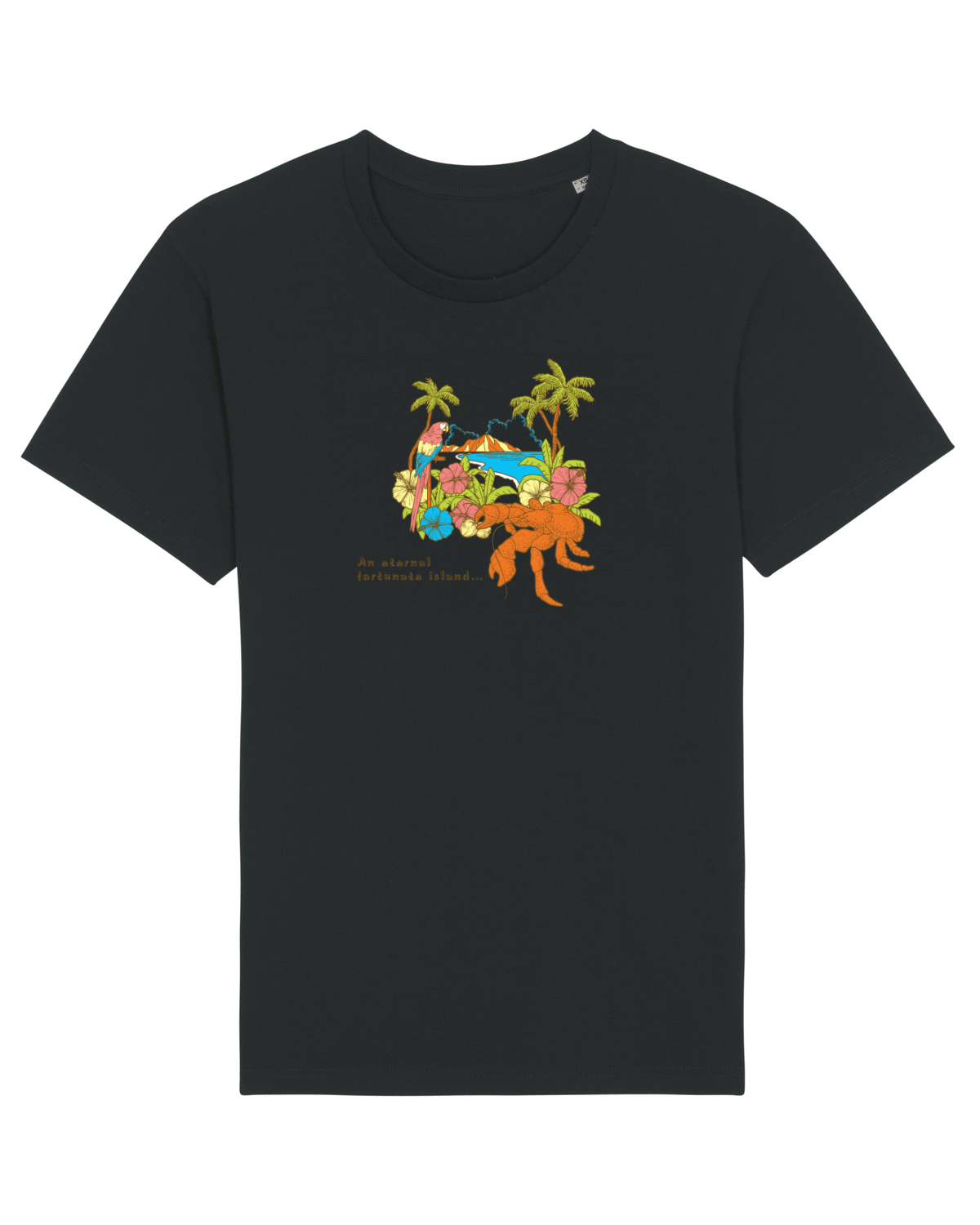 Tricou mânecă scurtă Unisex Rocker Black