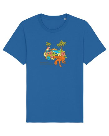 Island Crab Parrot Retro Royal Blue