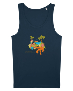Island Crab Parrot Retro Maiou Bărbat Runs