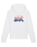 Flamingo Sunset Retro Hanorac Unisex Drummer