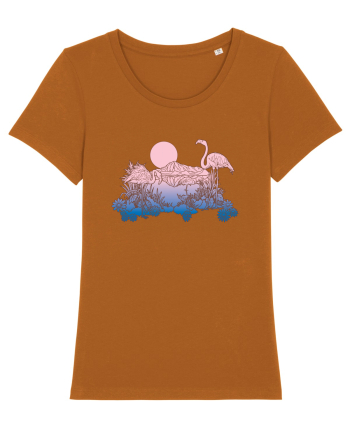 Flamingo Sunset Retro Roasted Orange